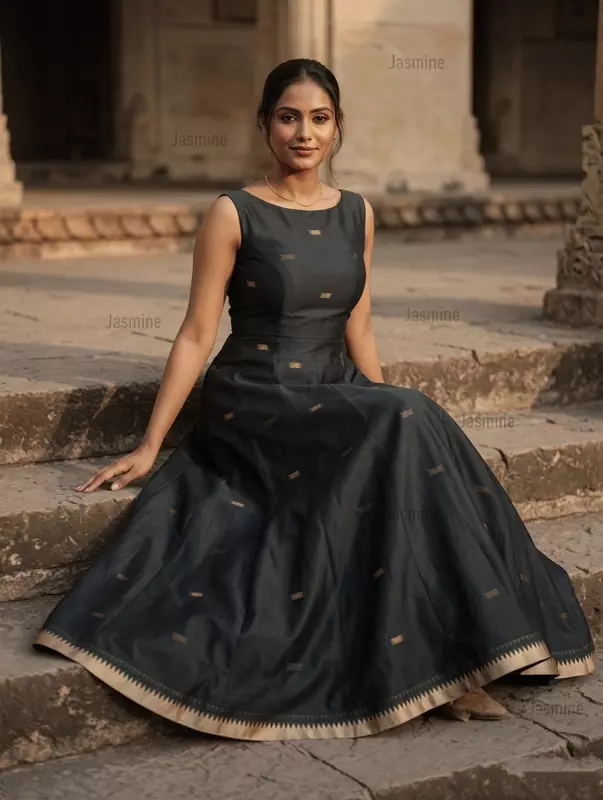 Chandrika - చంద్రిక ( Narayanpet Cotton Gown material )