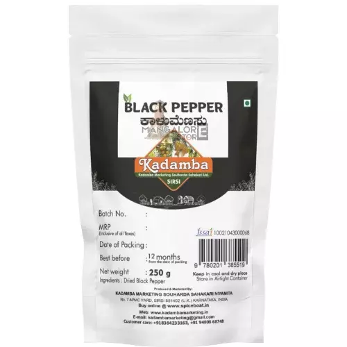 Kadamba Black Pepper Powder – Pure & Premium Organic Spice – 50g