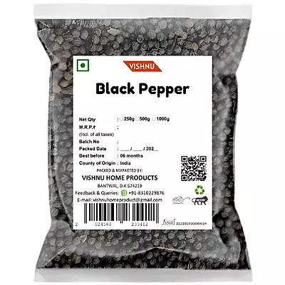Original Fine Quality Black Pepper- 12mm