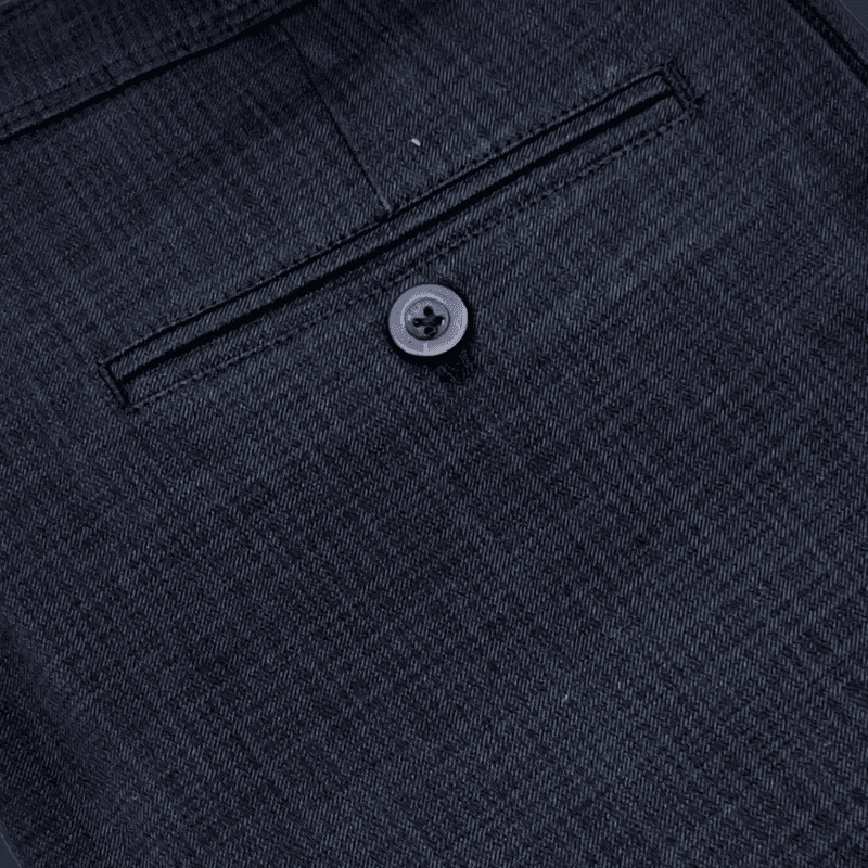 BLACK SELF DESIGN PANT