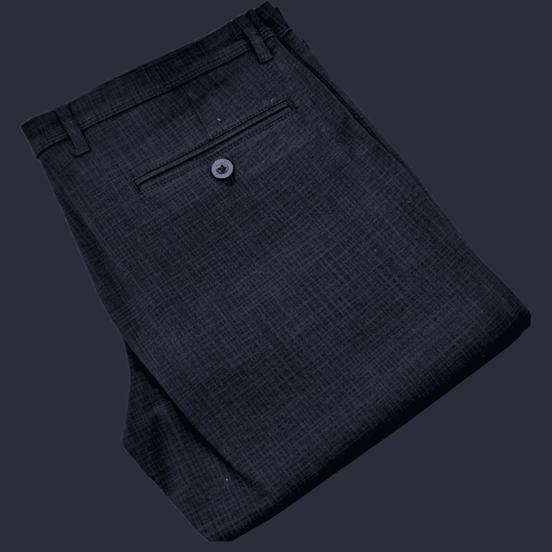 BLACK SELF DESIGN PANT