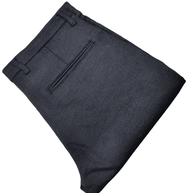 BLACK SELF DESIGN PANT