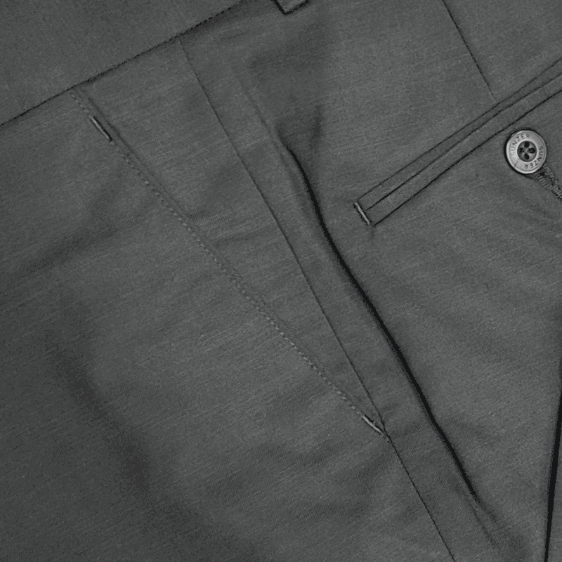 BLACK SELF DESIGN PANT