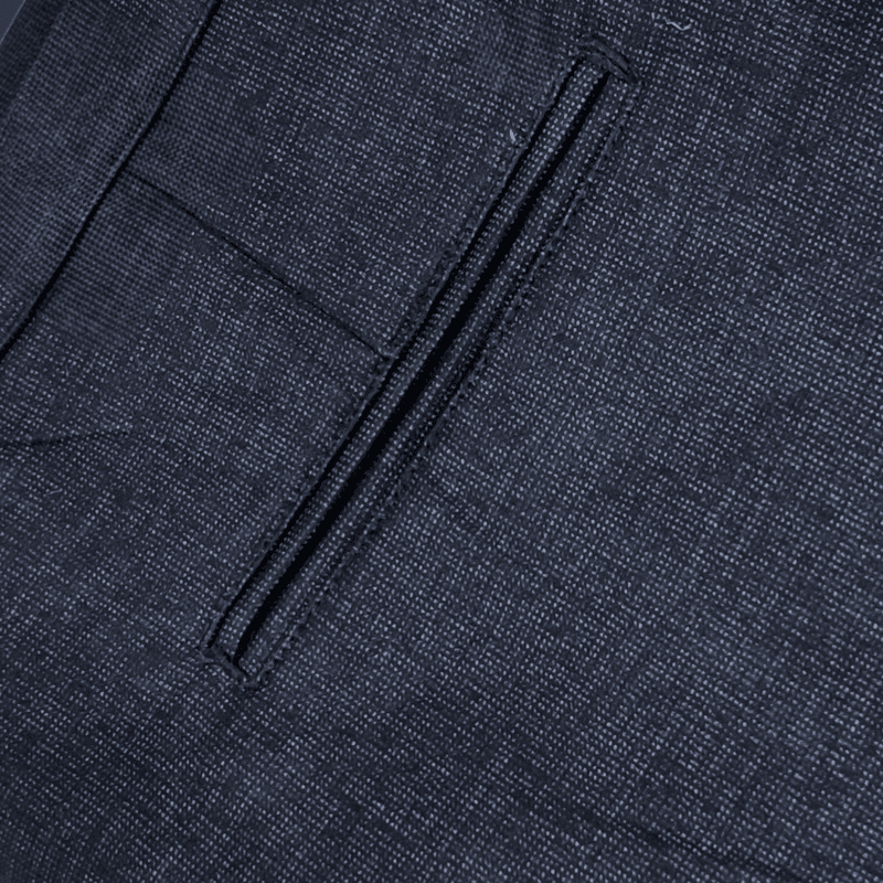 BLACK SELF DESIGN PANT