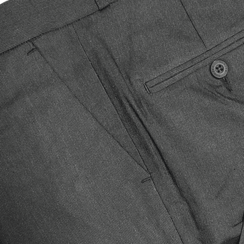 BLACK SELF DESIGN PANT