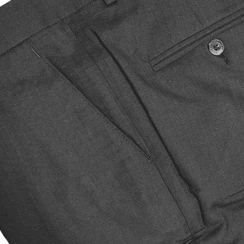 BLACK SELF DESIGN PANT