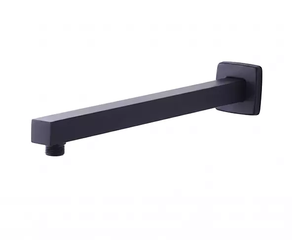 Matt Black Shower Arm 18 Inch