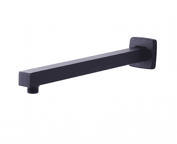 Matt Black Shower Arm 18 Inch