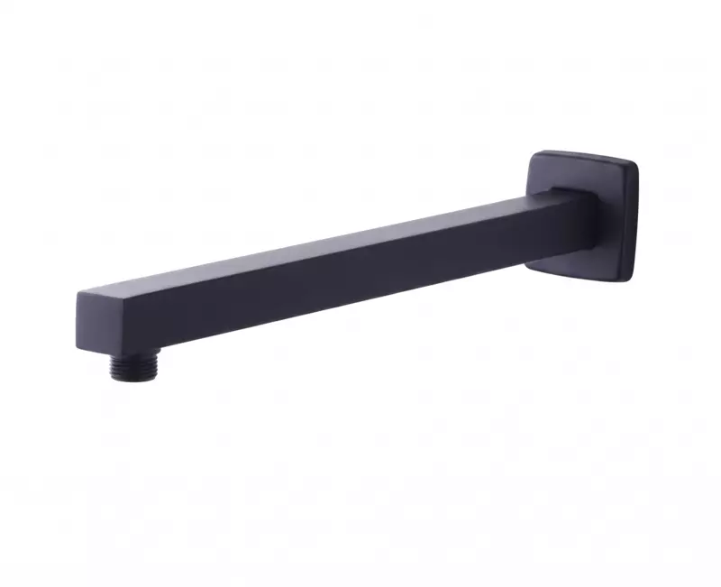 Matt Black Shower Arm 18 Inch