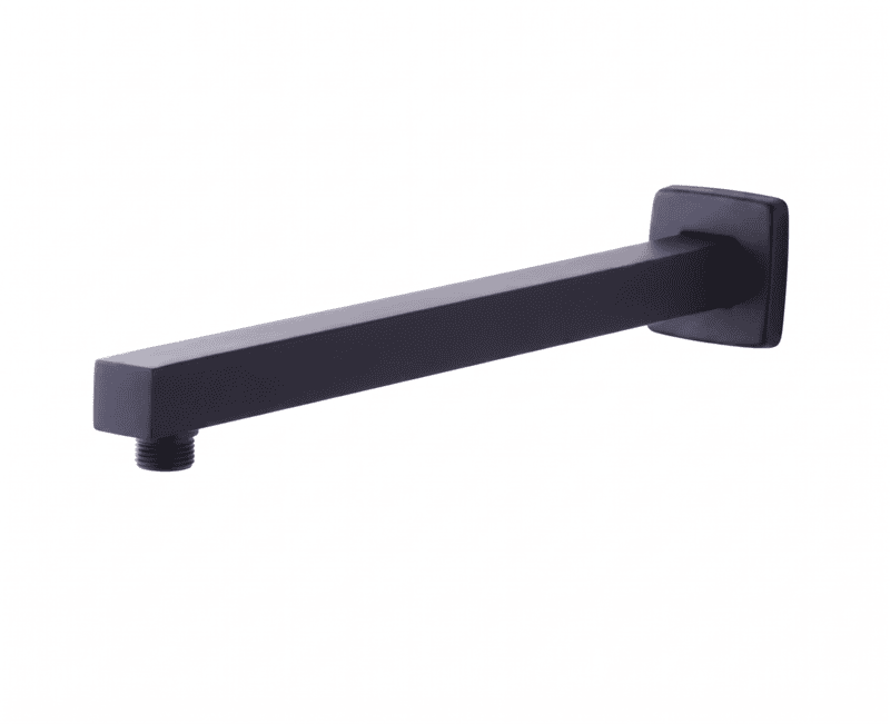 Matt Black Shower Arm 18 Inch