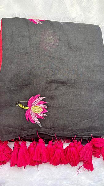 Pure 120 count MulMul Cotton saree
