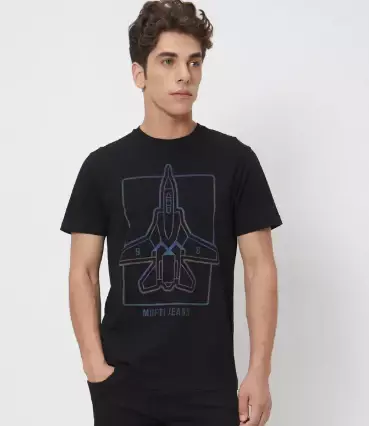 Black round neck T-shirt - Test Product
