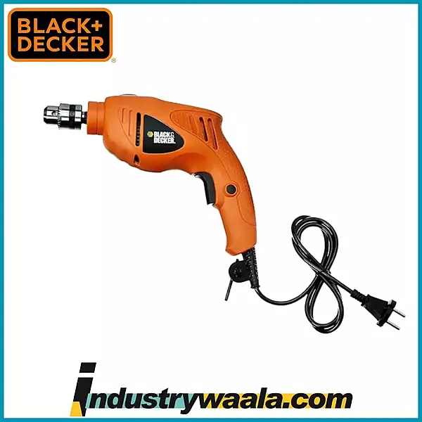 Black+Decker HD400IN 500 Watts, 10 millimeters Hammer Drill Machine (HD400-IN)- Orange
