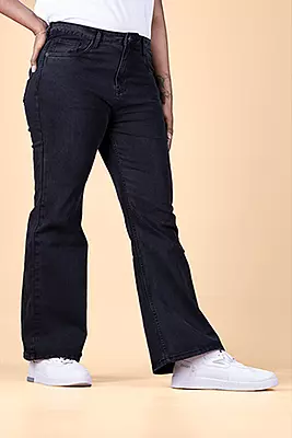 Women's Bootcut Denim Pant - Grey