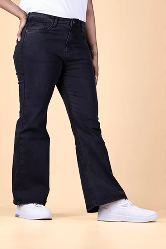 Women's Bootcut Denim Pant - Grey