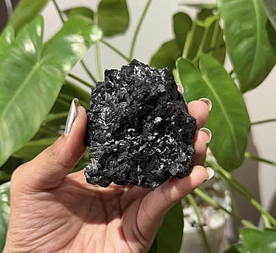 Black Tourmaline Crystal Geodes (Peru)