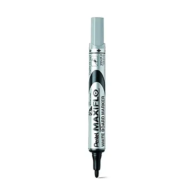 PENTEL MWL5M-A MAXIFLOW WHITEBOARD MARKER BULLET MEDIUM BLACK