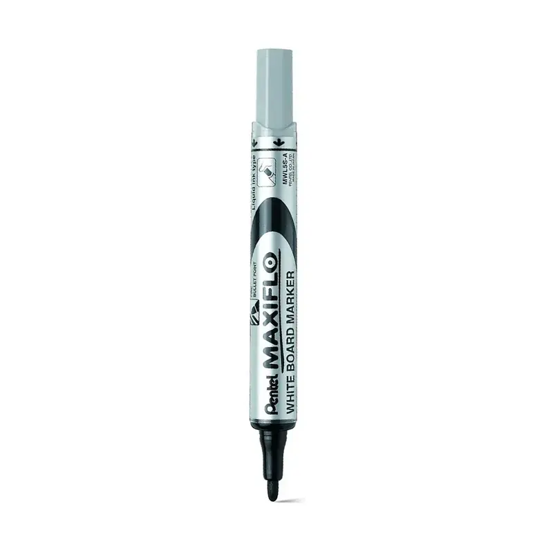 PENTEL MWL5M-A MAXIFLOW WHITEBOARD MARKER BULLET MEDIUM BLACK PENTEL MWL5M-A MAXIFLOW WHITEBOARD MARKER BULLET MEDIUM BLACK