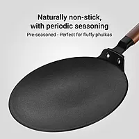 Stahl Artisan Schild Dosa Tawa Triply Stainless Steel + PEEK-Reinforced Non-Stick Dosa Tawa