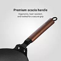 Stahl Artisan Schild Dosa Tawa Triply Stainless Steel + PEEK-Reinforced Non-Stick Dosa Tawa