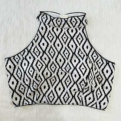 Halter Neck Blouse with cotton lining-9