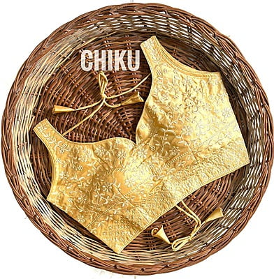 Silk Backless Blouse With Tassels-Beige