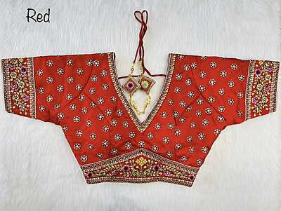 Silk Blouse With Zari Work Catalogue 3-Red Silk Blouse With Zari Work Catalogue 3-Red