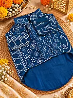 Blue Bandhani Kurta — Neel for Dogs and Cats