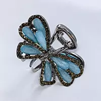 Blue Crystal Butterfly Claw