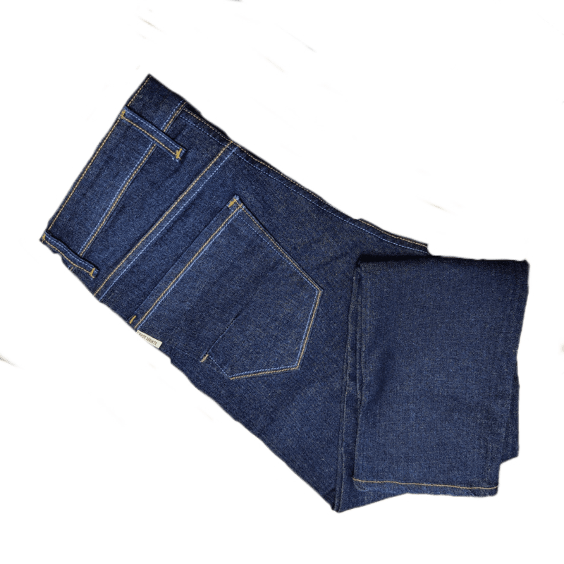 Blue Self Design Jeans