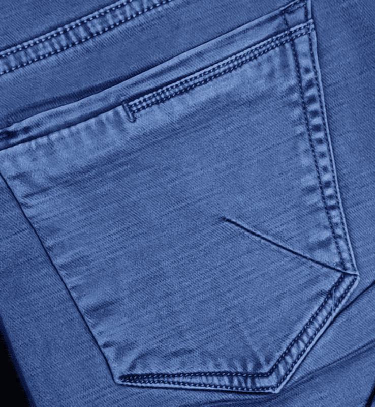 Blue Self Design Jeans