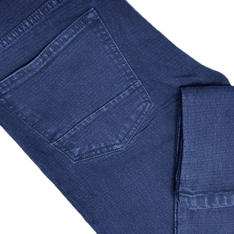 BLUE SELF DESIGN JEANS