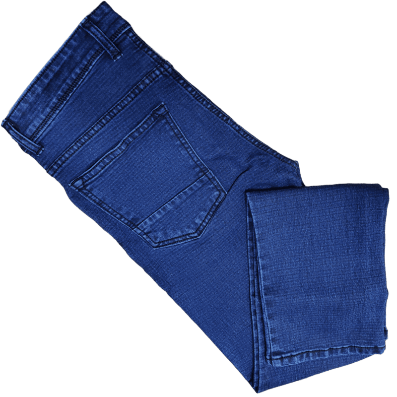 Blue Self Design Jeans