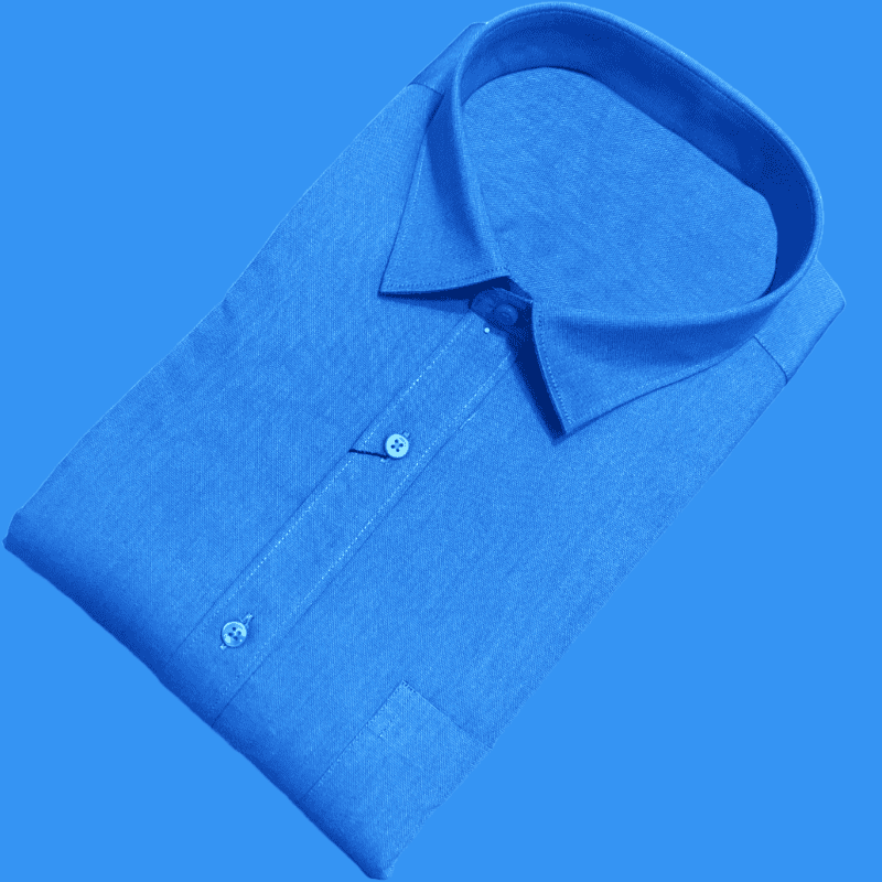 Blue Self Design Shirt