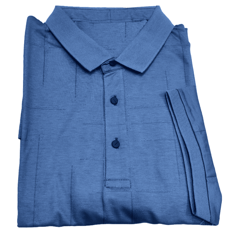 Blue Self Design Tshirt