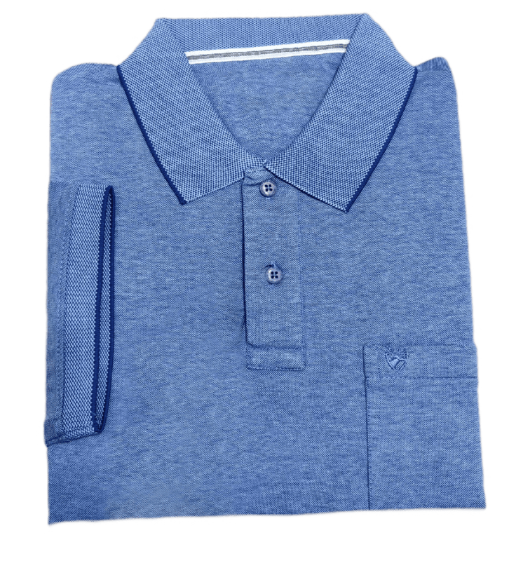 Blue Self Design Tshirt