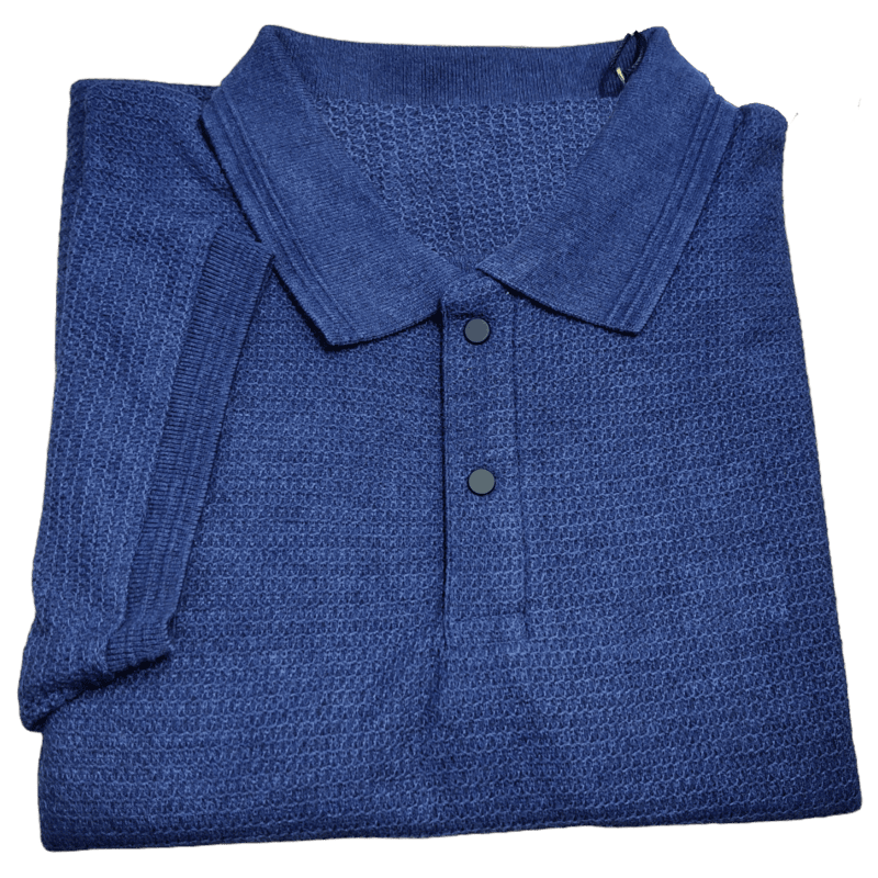 Blue Self Design Tshirt