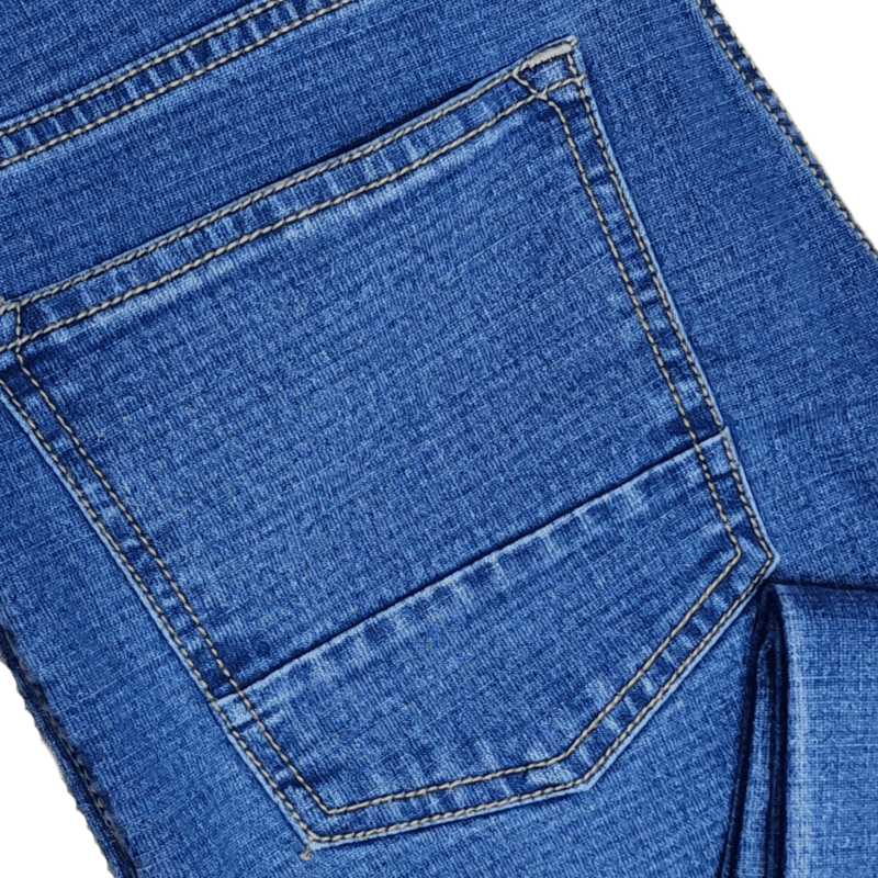 BLUE SELF DESIGN JEANS