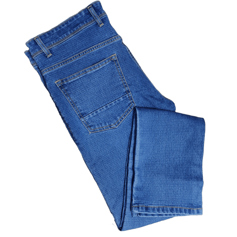 BLUE SELF DESIGN JEANS