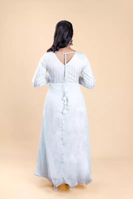 Women's Anarkali Ethnic Dress - Teal