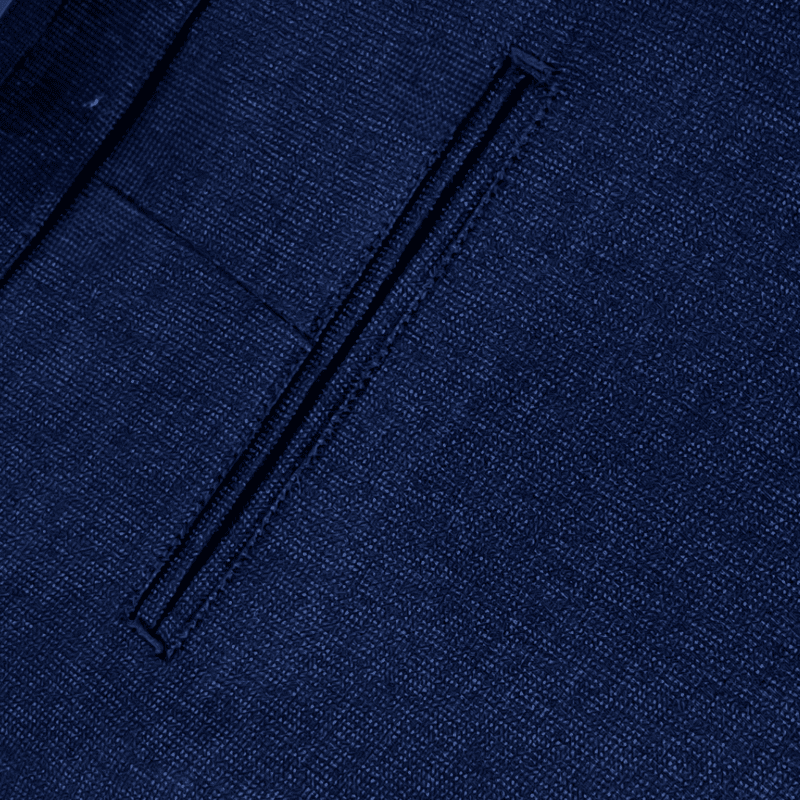 BLUE SELF DESIGN PANT