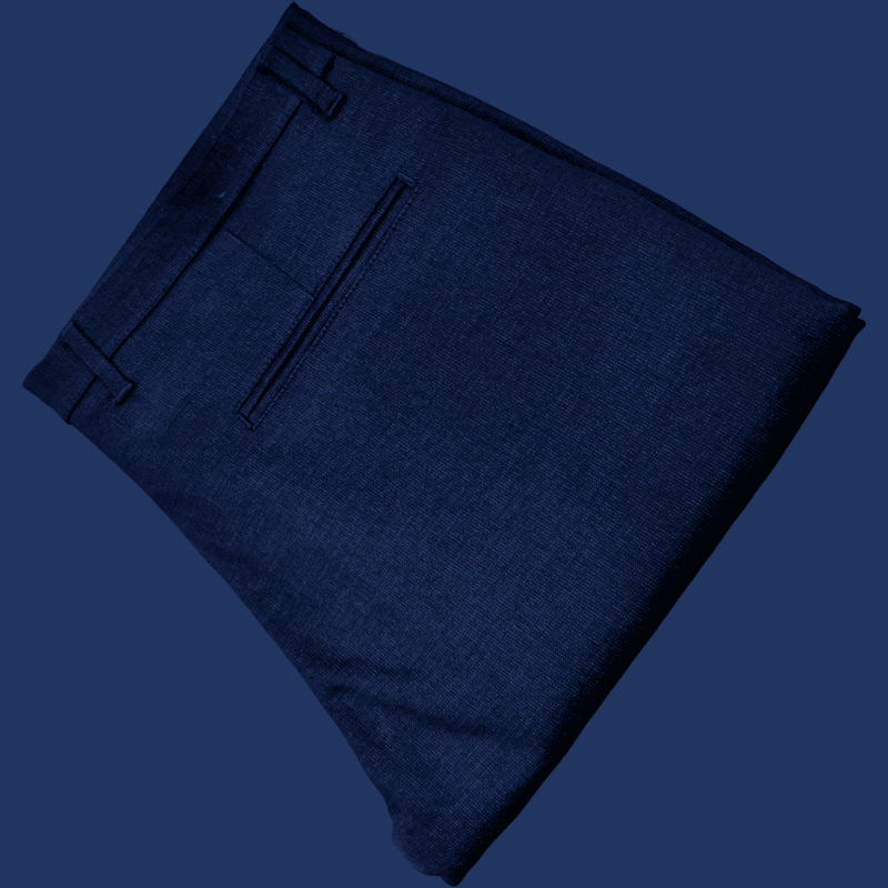 BLUE SELF DESIGN PANT