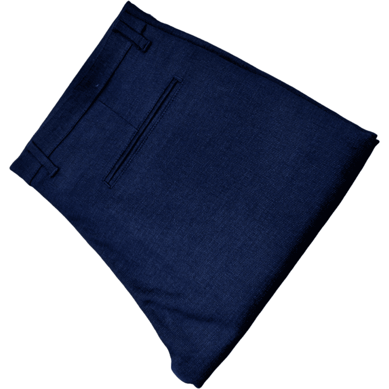 BLUE SELF DESIGN PANT