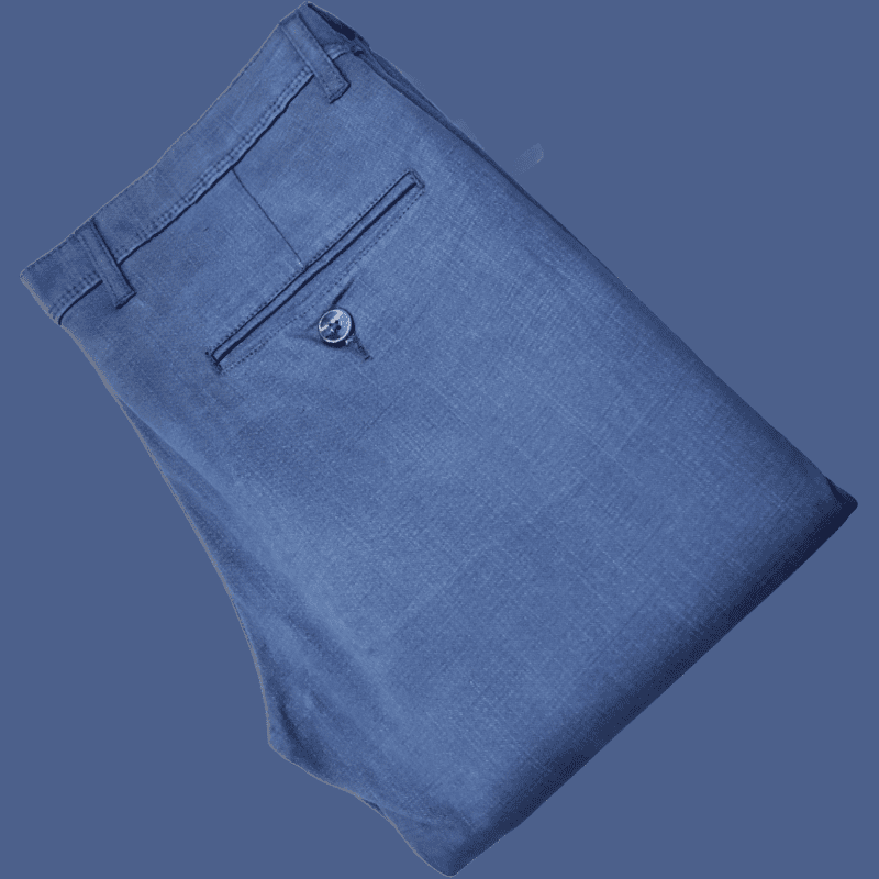 BLUE SELF DESIGN PANT