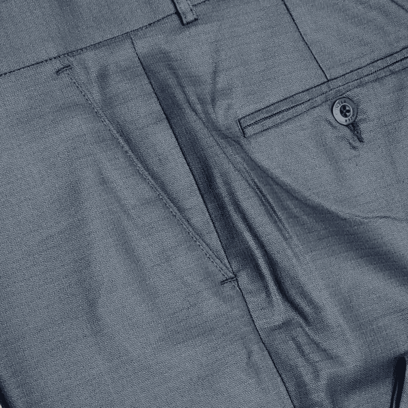 BLUE SELF DESIGN PANT