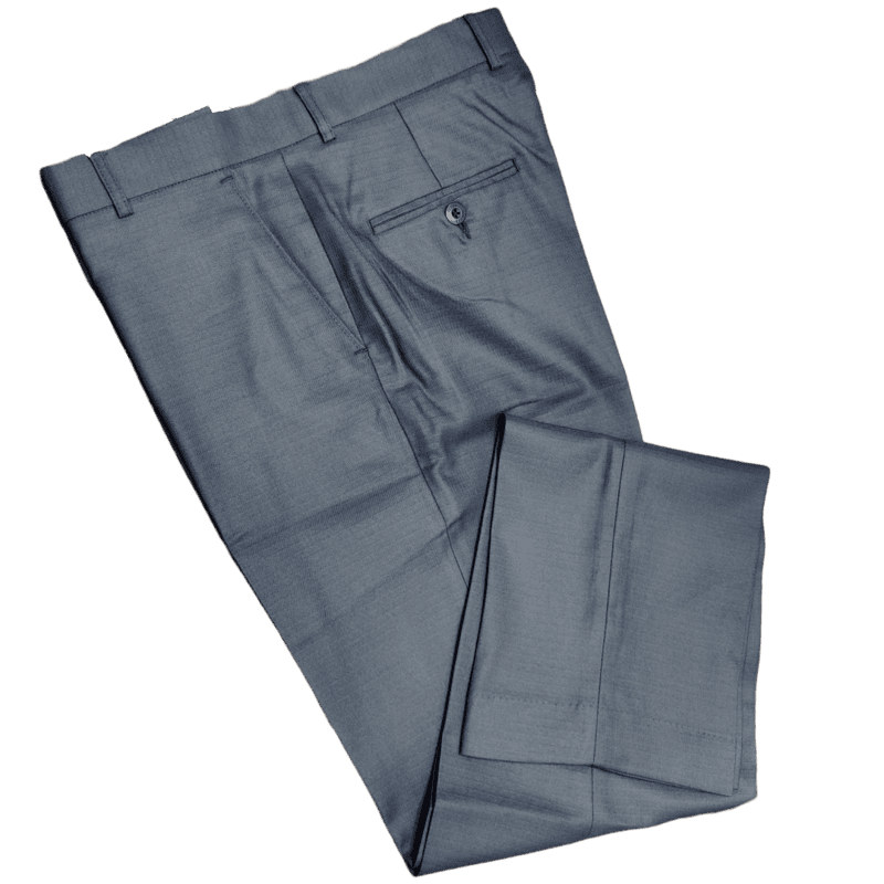 BLUE SELF DESIGN PANT