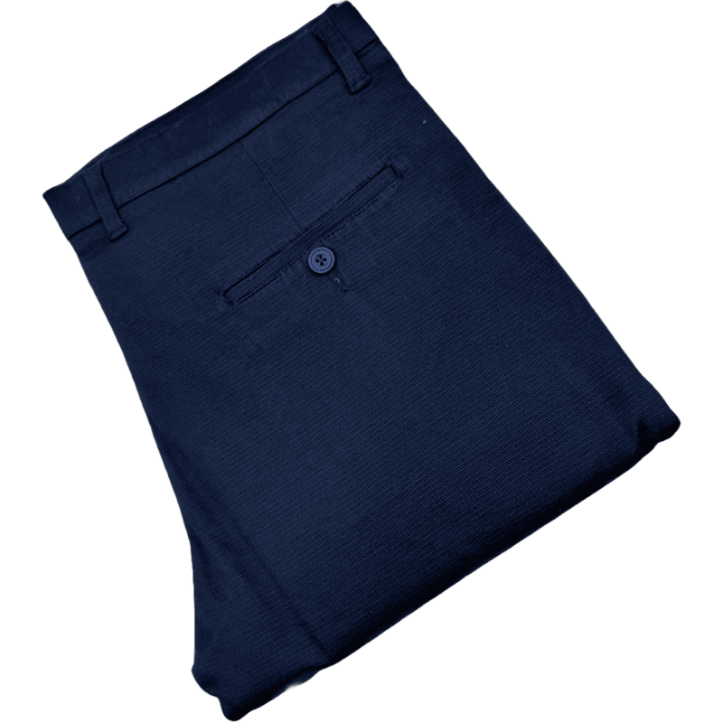 BLUE SELF DESIGN PANT