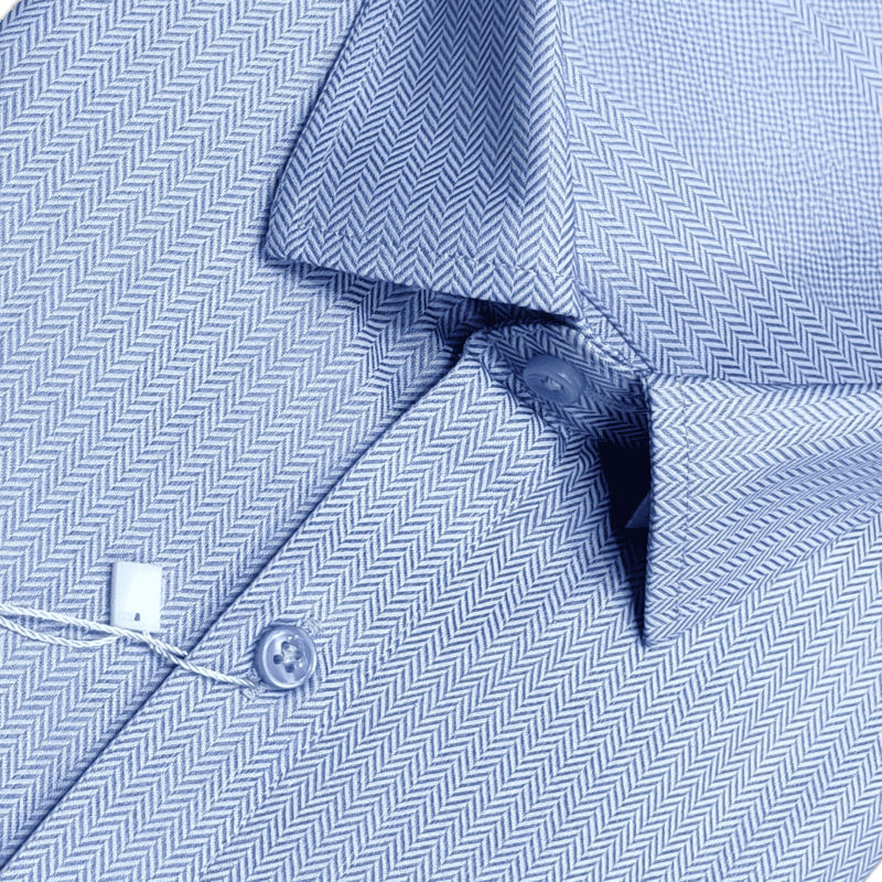 BLUE SELF DESIGN SHIRT