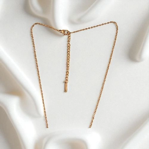 Elegant Rose Gold & Blue Star Pendant