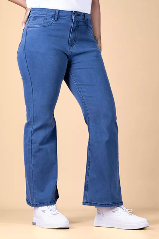 Women's Bootcut Denim Pant - Medium Navy